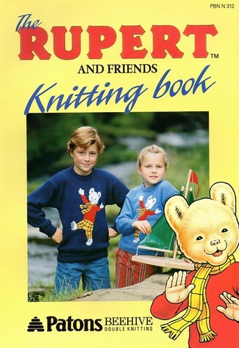 Rupert the bear knitting - bear,