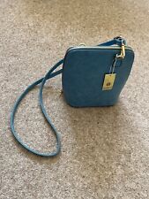 House of Milano Blue Handbag with Detachable Shoulder Strap.