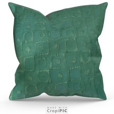 Large Cushions Pair Of 2 Forest Green 60x60cm Each (24"x24")  Quality Jacquard