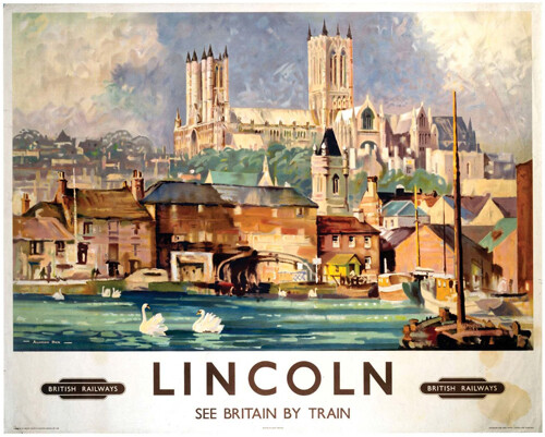 Vintage lincoln art print - vintage,