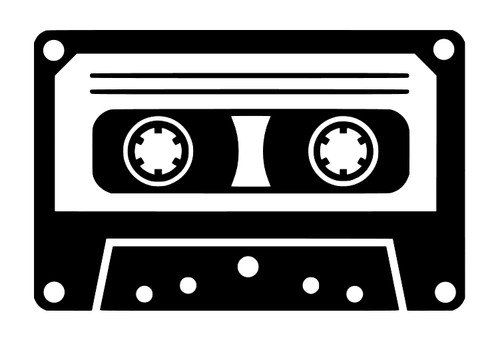 Retro cassette tape vinyl - cassette,