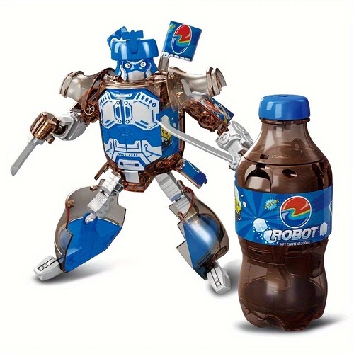 Transformable blue cola bottle - blue,