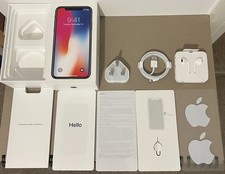 iPhone X box with accessories