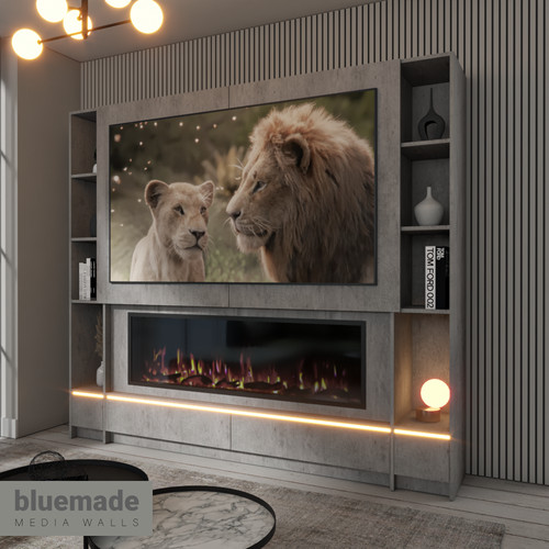 2400mm media wall furniture - tv,