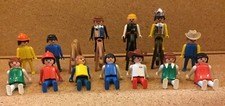 Vintage Playmobil 13 Figures King Cowboy Horses Bundle Job Lot 1974 Geobra