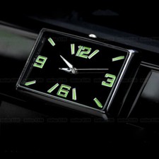 Black Luminous Car Clock