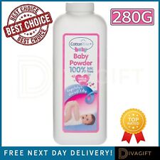 BABY POWDER 100% TALC FREE ABSORBS MOISTURE SOFT SKIN BABIES 280G COTTON TREE 