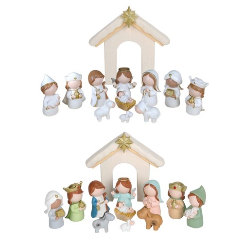 Stable nativity scene statue - scene,