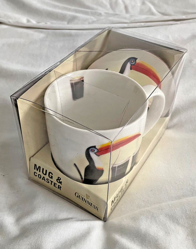 Guinness toucan mug coaster - mug,