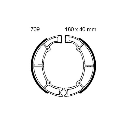 Ebc brake shoes pair - brake,