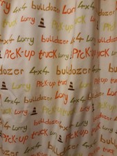 Childrens Curtains TrucksCurtains 66 ×72 inches with added black out lining.