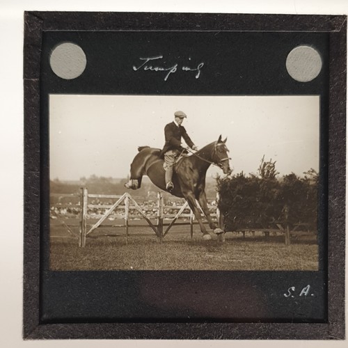Magic lantern glass slide - lantern,