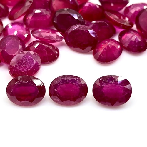 Pcs natural ruby 9x7mm - pcs,