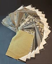 LOT 20 BERNHARDT Polyester Rug FURNITURE Textile 17 x 12" Railroaded Brown Swatc