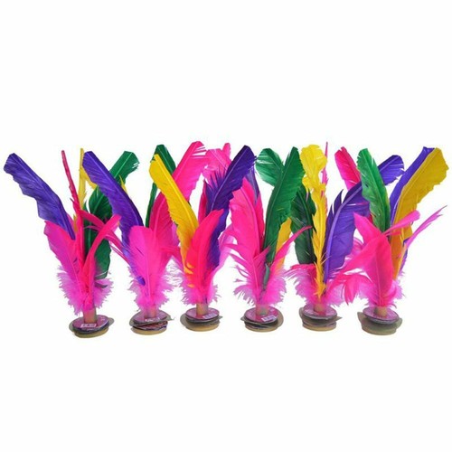 6pcs feathers kick shuttlecock - 6pcs,