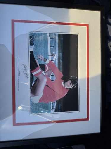 George best signed - best, framed