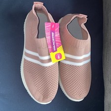 Ladies Pink Slip On Trainers Size 6 NWT