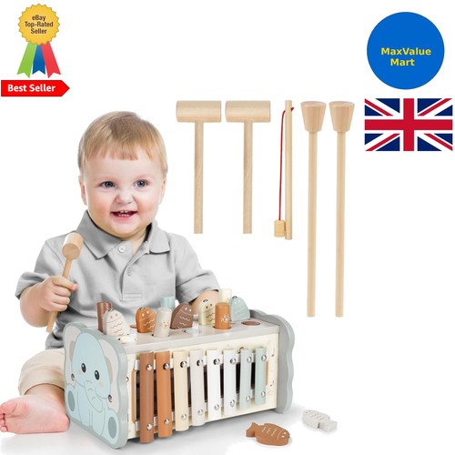 Educational wooden toy - educational, 4-in-1