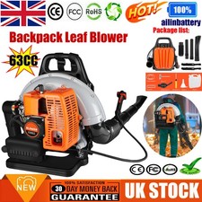 ✅Upgraded Backpack Petrol Leaf Blower 63CC Powerful 2 Stroke Air Cooled Engine