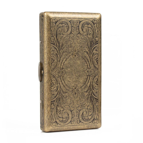 Vintage metal cigarette - vintage, case
