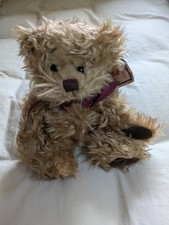 Russ Berrie Gregory Brown Seated Teddy Bear Soft Toy Plushie Small Size BNWT