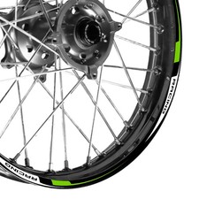For HONDA CR 125 / CR 125R 95-17 Wheel Stickers Rim 21" 19" Dirt Bike R02B Green