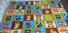 Children's Woodland Animals Fleece Blanket 150cm X 110cm Approx By Joann