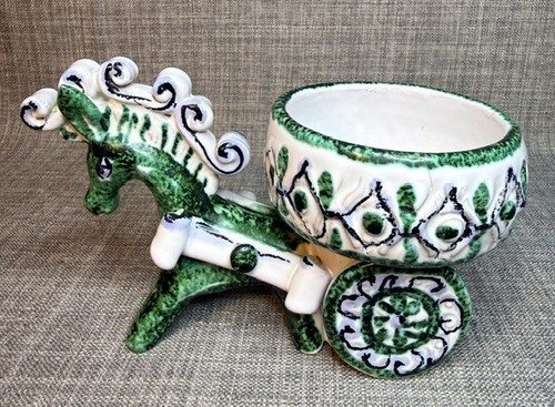 Italian art pottery donkey - art,