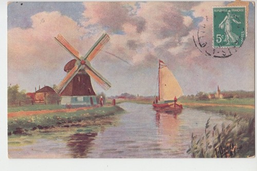 Vintage colour postcard - vintage,