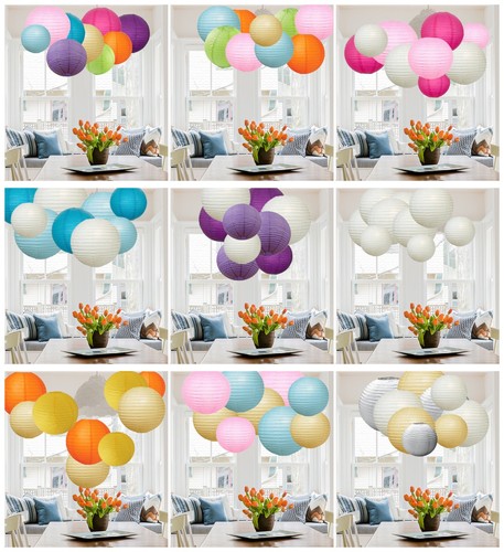 12pcs mix paper lantern - 12pcs,
