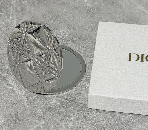 Dior round silver folding - round,