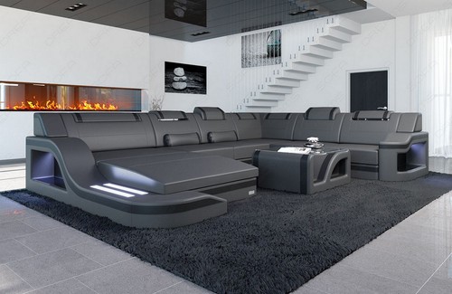 Living area leather palermo - living,
