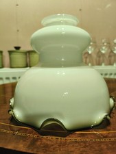 VINTAGE MILK GLASS w/ BLACK