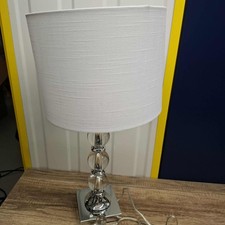 Bridgeport Designs Julie Crystal Table Lamp – Model 5392  Elegant Chrome Finish