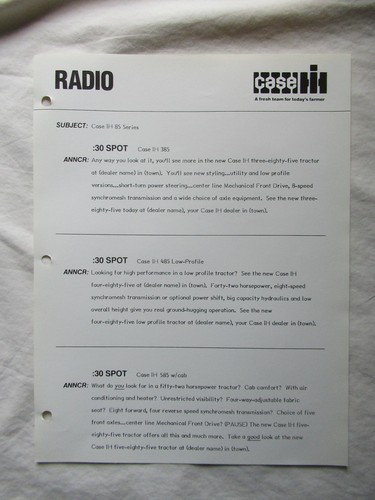 Case caseih radio commercial - radio,