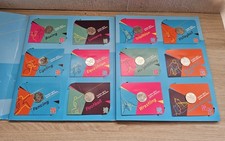 GB, ELIZABETH 11, LONDON 2012 OLYMPIC GAMES 50p BU COIN SET, MEDALLION IN FOLDER