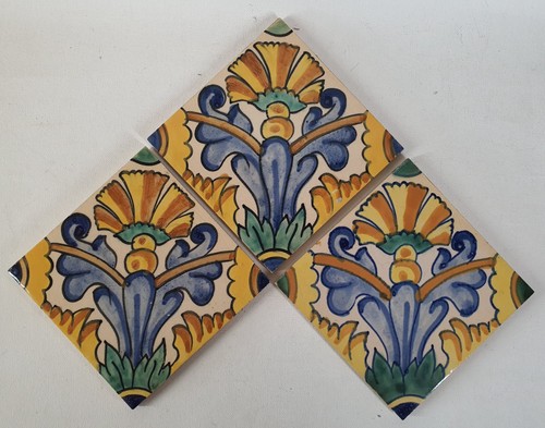 Hand painted french desvres - 3,