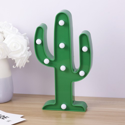 Usb powered cactus table lamp - cactus,