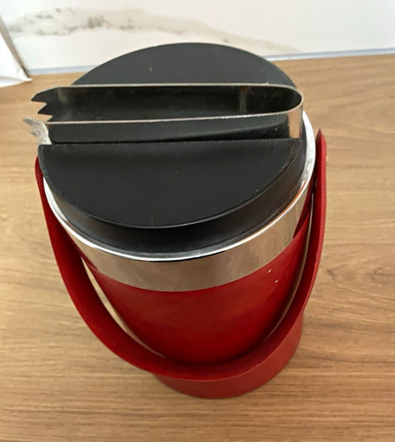 Vintage retro metal ice bucket - vintage/retro,