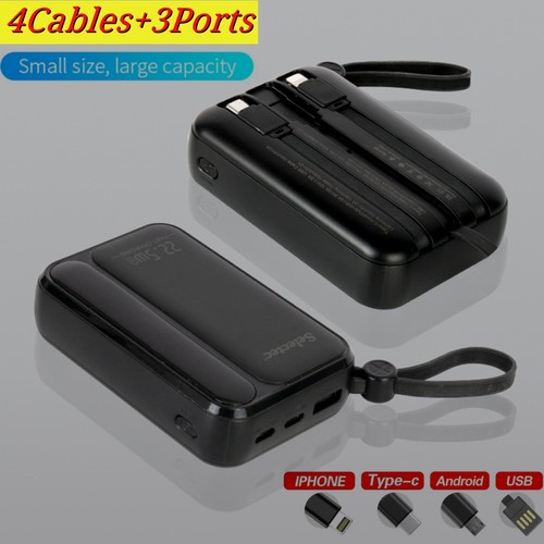 Power bank 9000000mah 4cable - power,