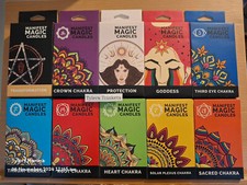 Spell Candles Witch Pagan Wiccan Protection Happiness Ritual Altar Magic Chakra