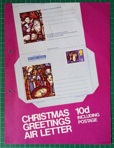 1970 christmas air letter - 1970, post
