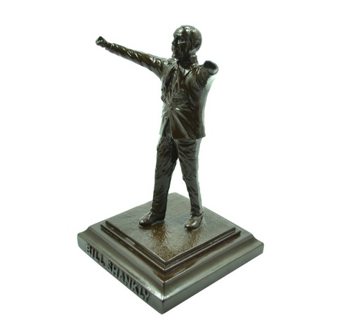 Shankly bronze model statue - shankly,