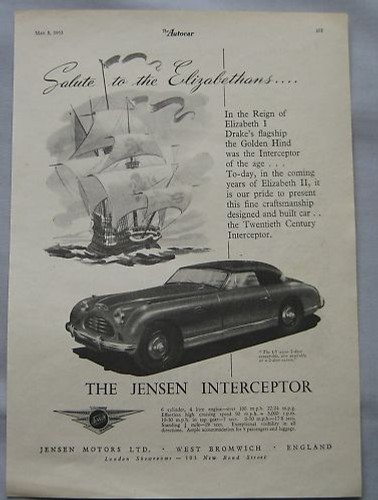 1953 jensen interceptor - jensen,