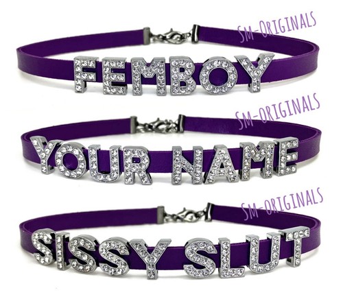 Purple bondage collar - bondage, choker