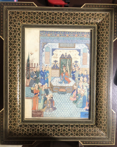 Rare framed persian - rare!, miniature