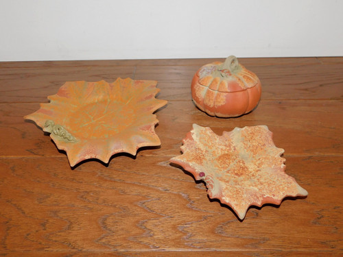Lot fall terracotta pumpkin - lot,