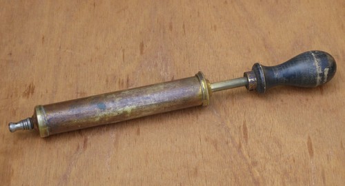 Vintage brass grease pump - , /