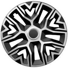 Set of 4 14" Silver / Black