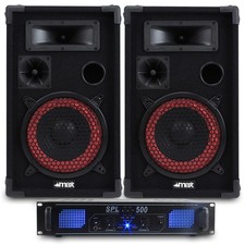 2x Max 8" DJ PA Party Speakers